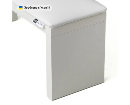 Підлокітник на білих ніжках для манікюру, білий