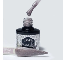 Гель-лак Divia Sparkle № 002 світловідбиваючий
