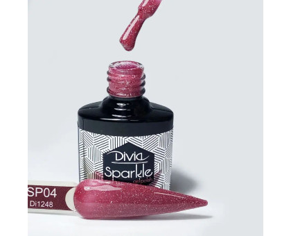 Гель-лак Divia Sparkle № 004 світловідбиваючий