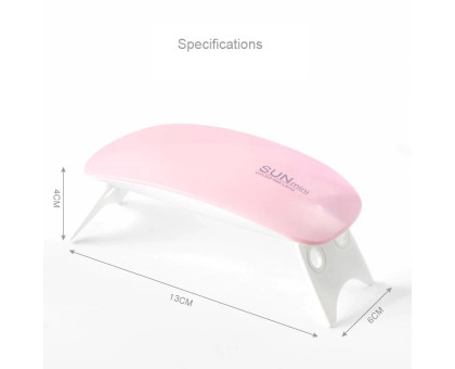 Лампа SUN Mini Pink USB UV+LED 6W (гарантія 1 місяць)