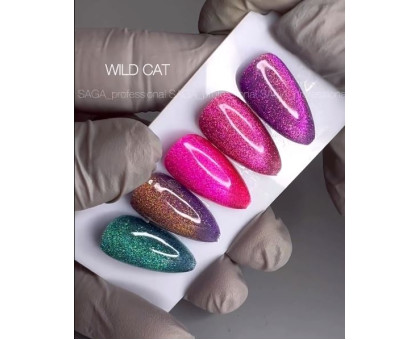 Гель-лак Saga Wild Cat 9 мл № 005 кришталева кішка