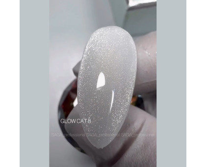Гель-лак Saga Glow Cat 9 мл № 008 кришталева кішка