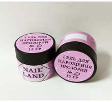 Гель прозорий NailLand 15 мл № 000 середньої консистенції