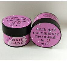 Гель прозорий NailLand 30 мл № 000 середньої консистенції