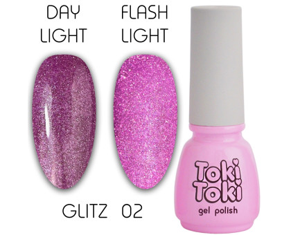 Гель-лак Toki-Toki Glitz № 002 світловідбиваючий