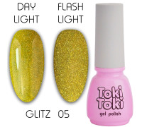 Гель-лак Toki-Toki Glitz № 005 світловідбиваючий