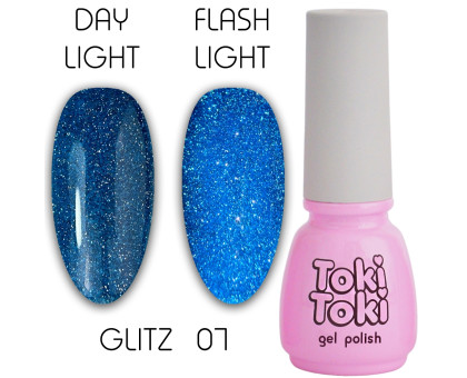 Гель-лак Toki-Toki Glitz № 007 світловідбиваючий