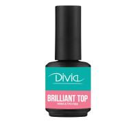 Топ глянцевий Divia Di1080 Top Brilliant 15 мл без липкого шару