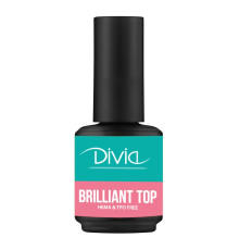 Топ глянцевий Divia Di1080 Top Brilliant 15 мл без липкого шару