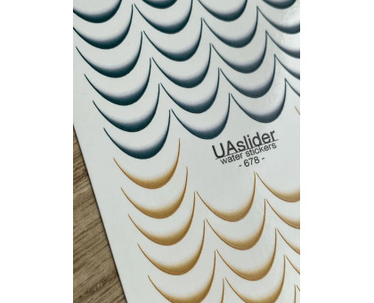 Слайдер UAslider 678 — трендовий френч-дизайн для стильного манікюру