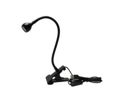 Лампа тюльпан чорна 3W (14 дн) USB прищіпка