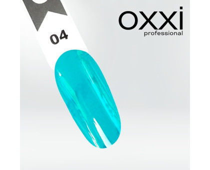 Гель-лак OXXI №04 вітраж бірюзовий