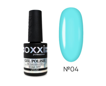 Гель-лак OXXI №04 вітраж бірюзовий