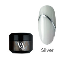 Гель-фарба Valeri Metal Gel 5 мл металік срібна