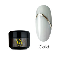 Гель-фарба Valeri Metal Gel 5 мл металік золото