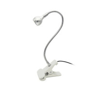 Лампа тюльпан срібна 3W (14 дн) USB прищіпка
