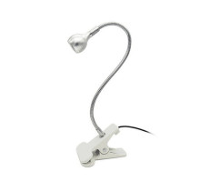Лампа тюльпан срібна 3W (14 дн) USB прищіпка