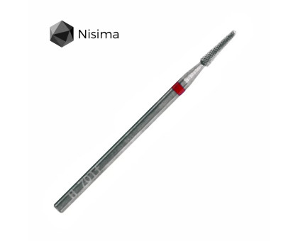 Фреза твердосплавна Nisima H_701 F "конус" червона коротка для випилювання
