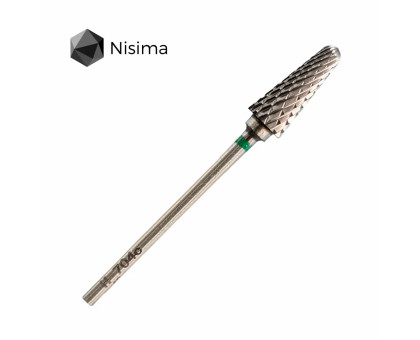 Фреза твердосплавна Nisima H_704 C "конус" зелена, широка