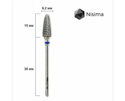 Фреза твердосплавна Nisima H_718 M "кукурудза" синя