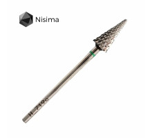 Фреза твердосплав Nisima H_719 C конус зелен.остр.срез