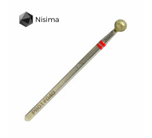 Фреза алмаз.Nisima P801 f 040 шар червона