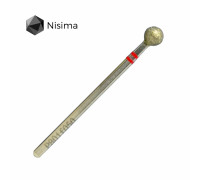 Фреза алмаз.Nisima P801 f 050 шар червона