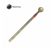 Фреза алмаз.Nisima P801 f 050 шар червона