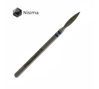 Фреза алмаз.Nisima P862 m 023 пламя 10мм остр.синее