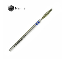 Фреза алмаз.Nisima P863 m 021 пламя 10мм туп.синее