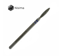 Фреза алмаз.Nisima P863 m 023 пламя 10мм туп.синее