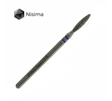 Фреза алмаз.Nisima P863 m 023 пламя 10мм туп.синее