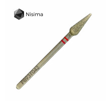 Фреза алмаз.Nisima P893 f 042 морковь червона