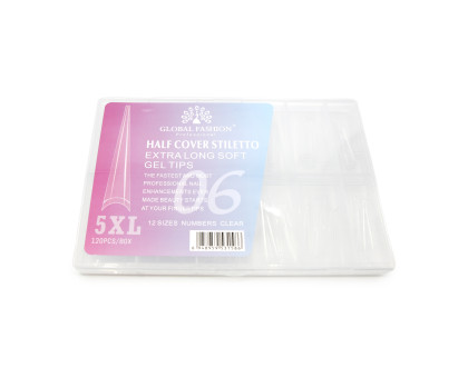 Гелеві тіпси Global Fashion 5XL №06 Stiletto 120 шт