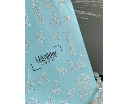 Слайдер UAslider CF 574 фольга золото круж. вензеля