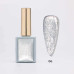 Гель-лак котяче око Global Fashion Silver Snow White Cat Eyes №06, 8 мл