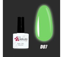 Гель-лак флуоресцентний Molekula Disco № D007 світиться вночі