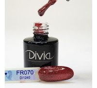 Гель-лак Divia Frozen № 070 світловідбиваюча кішка