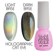 Гель-лак Toki-Toki Holographic Cat Eye світловідбиваюча голографічна кішка