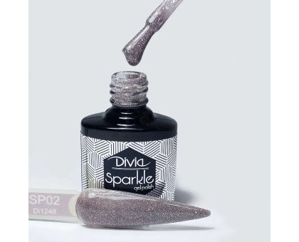 Гель-лак Divia Sparkle № 002 світловідбиваючий