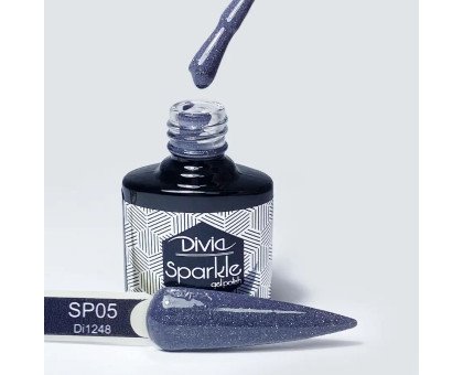 Гель-лак Divia Sparkle № 005 світловідбиваючий