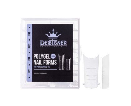Верхние формы для моделирования ногтей Designer Pipe трубка 120 шт