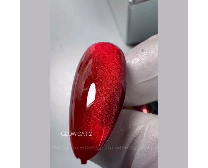 Гель-лак Saga Glow Cat 9 мл № 002 кришталева кішка