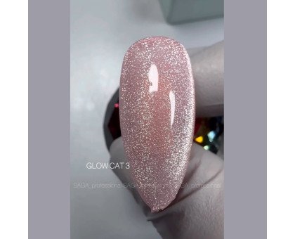 Гель-лак Saga Glow Cat 9 мл № 003 кришталева кішка