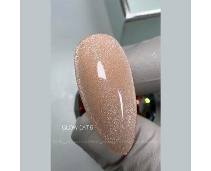 Гель-лак Saga Glow Cat 9 мл № 005 кришталева кішка