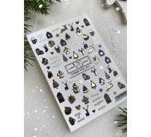 Слайдер VS Nails Combi Foil 091 новий рік