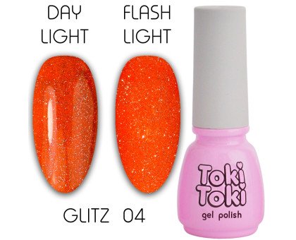 Гель-лак Toki-Toki Glitz № 004 світловідбиваючий