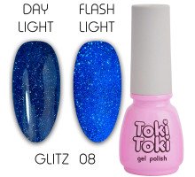Гель-лак Toki-Toki Glitz № 008 світловідбиваючий