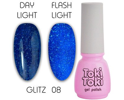 Гель-лак Toki-Toki Glitz № 008 світловідбиваючий