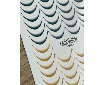 Слайдер UAslider 678 — трендовий френч-дизайн для стильного манікюру